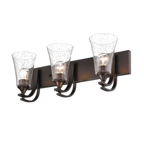 Natalie Three Light Vanity in Rubbed Bronze (59|1493RBZ)