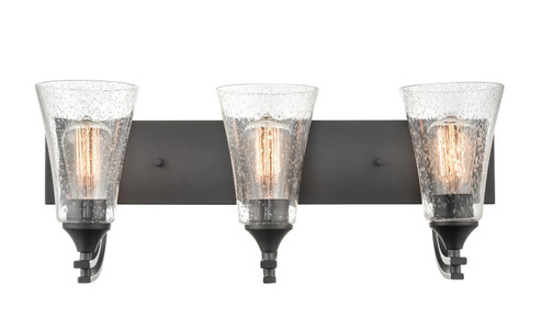 Natalie Three Light Vanity in Matte Black (59|1493MB)