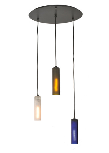 Venice Three Light Pendant in Textured Black (57|99435)