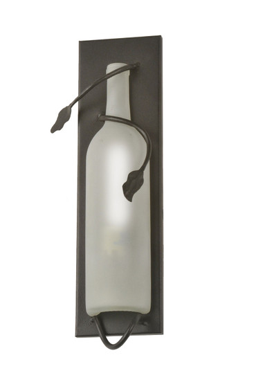 Tuscan Vineyard One Light Wall Sconce in Black Metal (57|99374)