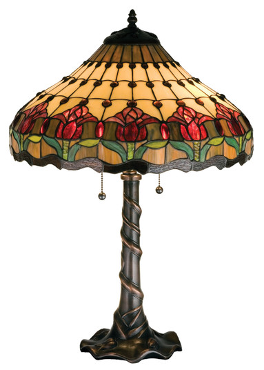 Colonial Tulip Table Lamp in Mahogany Bronze (57|99270)
