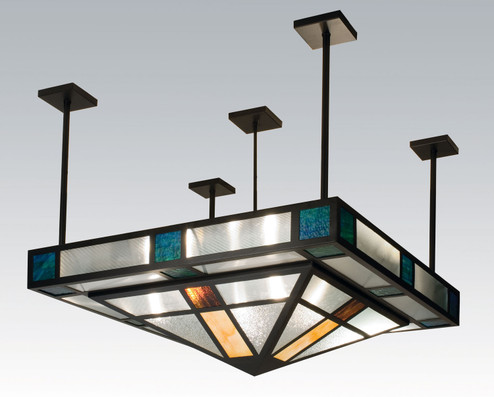 Polaris Four Light Semi-Flushmount in Textured Black (57|99207)