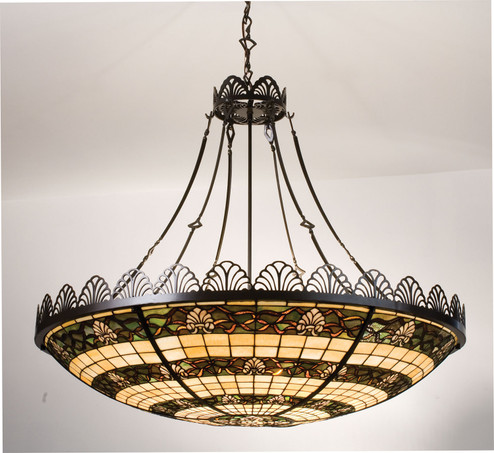 Shell And Ribbon Eight Light Pendant in Timeless Bronze (57|98971)