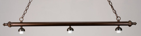 Ribbed Three Light Island Pendant Hardware in Mahogany Bronze (57|98718)