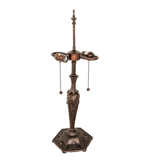 Lion Head Two Light Table Base in Mahogany Bronze (57|98670)