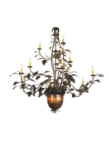 Greenbriar Oak 14 Light Chandelier in Antique Copper (57|98524)