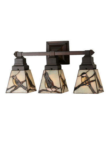 Backyard Friends Three Light Vanity in Mahogany Bronze (57|98392)