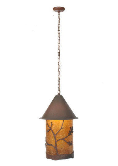 Oak Leaf & Acorn One Light Pendant in Wrought Iron On Rust (57|97926)