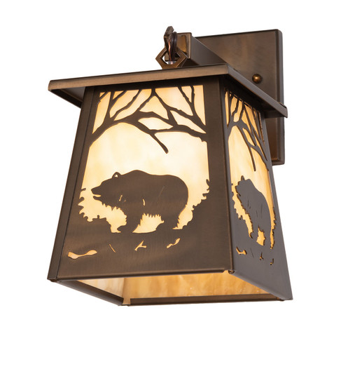 Grizzly Bear At Dawn One Light Wall Sconce in Antique Copper (57|82640)