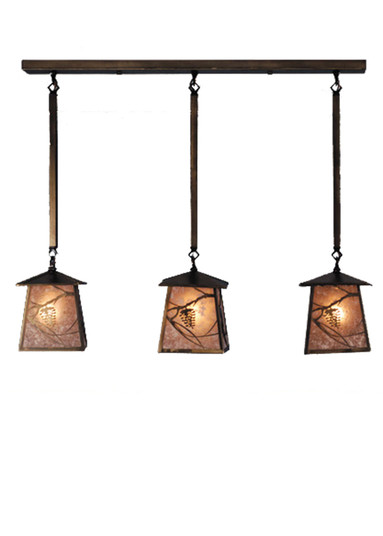 Whispering Pines Three Light Island Pendant in Antique Copper (57|82389)