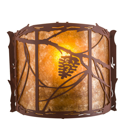 Whispering Pines One Light Wall Sconce in Rust (57|77901)