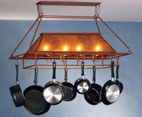 Mission Two Light Pot Rack in Rust (57|77830)