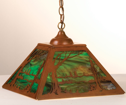 Quiet Pond Two Light Pendant in Rust (57|76320)