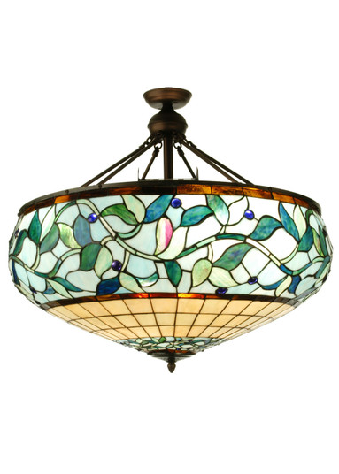 Ivy Berry Six Light Inverted Pendant in Mahogany Bronze (57|73637)