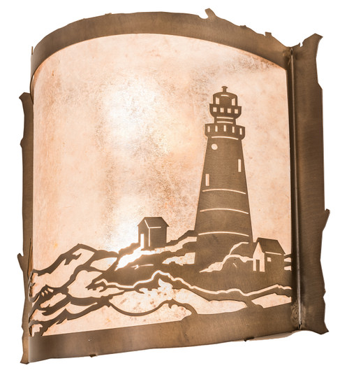 Lighthouse Two Light Wall Sconce in Antique Copper (57|71391)
