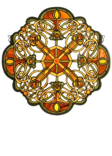 Galway Medallion Window in Haca Ha Amber Amber (57|71235)