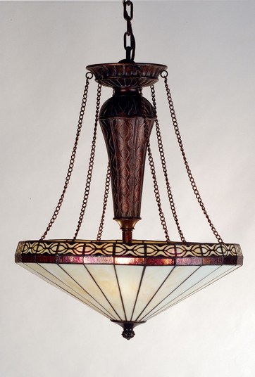 Crestwood Three Light Inverted Pendant in Antique Copper (57|71207)