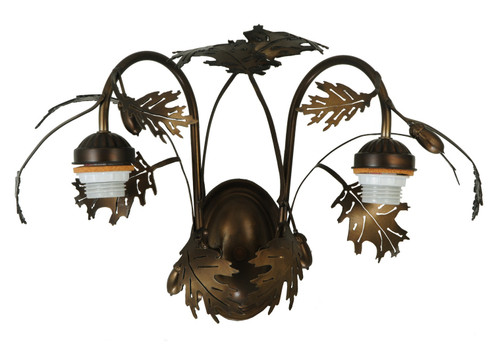 Greenbriar Oak Two Light Wall Sconce in Antique Copper (57|68931)
