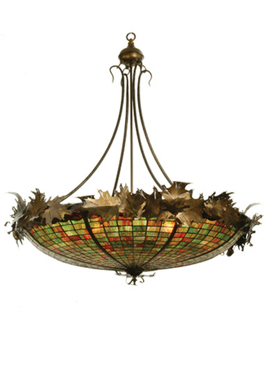 Greenbriar Oak Eight Light Pendant in Antique Copper (57|68577)