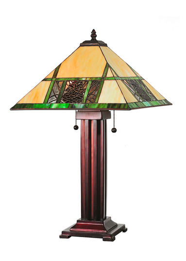 Pinecone Ridge Two Light Table Lamp in Antique (57|67851)