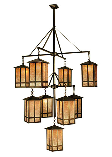 Church Street Nine Light Chandelier in Craftsman Brown (57|67329)