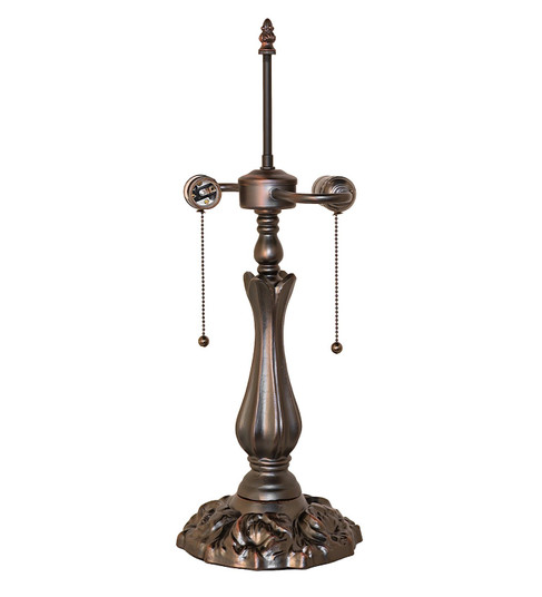 Fluted Ivy Two Light Base in Mahogany Bronze (57|67257)