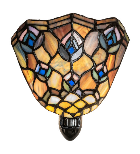 Tiffany Peacock Feather One Light Night Light in Black (57|66910)