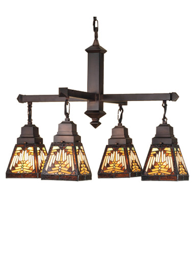 Nuevo Four Light Chandelier in Craftsman Brown (57|66523) Nuevo Four Light Chandelier in Craftsman Brown (57|66523)