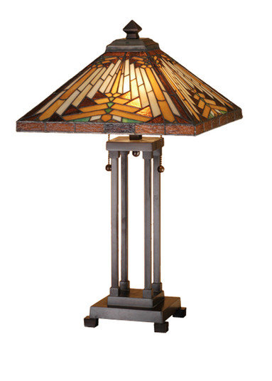 Nuevo Two Light Table Lamp in Mahogany Bronze (57|66230)