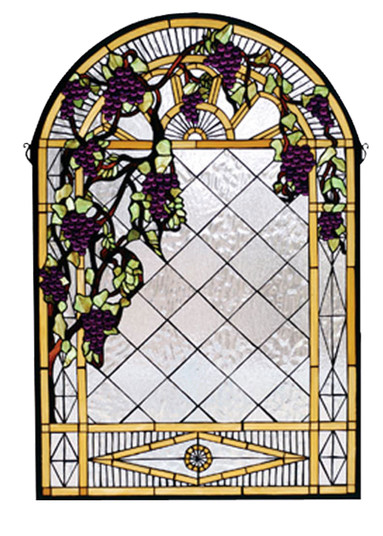 Grape Diamond Trellis Window in Antique Copper (57|66048)