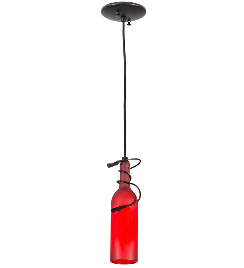 Tuscan Vineyard One Light Mini Pendant in Textured Black (57|65453)