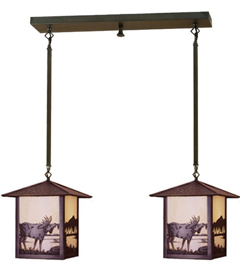 Moose at Lake Two Light Pendant in Nickel (57|62137)