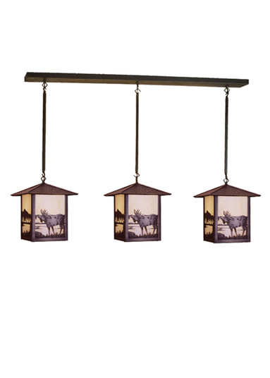 Seneca Three Light Island Pendant in Craftsman BrownCraftsman Brown (57|57161)