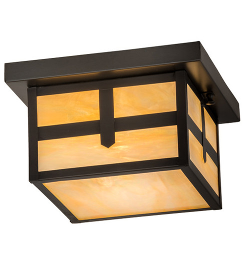 Hyde Park One Light Flushmount in Craftsman Brown (57|52713)