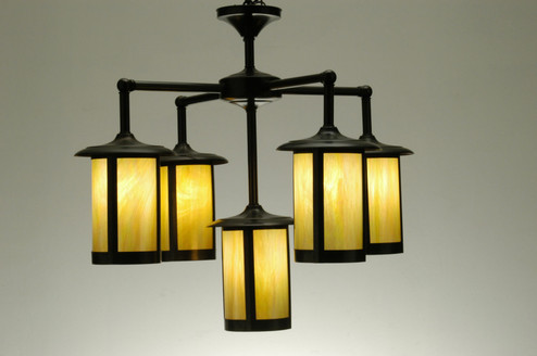 Fulton Five Light Chandelier in Verdigris (57|52391)