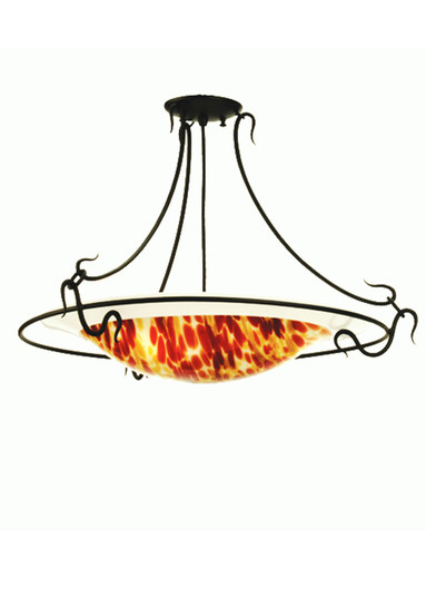 Metro Fusion Three Light Semi-Flushmount in Black Metal (57|52353)