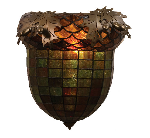 Oak Leaf & Acorn One Light Wall Sconce in Antique Copper (57|51851)