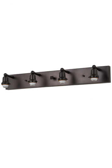 Vanity Hardware Four Light Vanity Hardware in Craftsman Brown (57|51796)