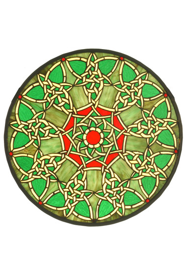 Knotwork Trance Medallion Window in Craftsman Brown (57|51527)