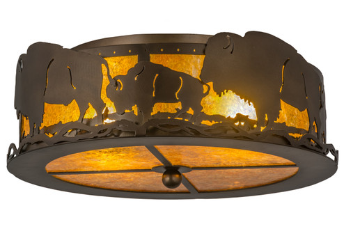 Buffalo Two Light Flushmount in Antique Copper (57|51498)