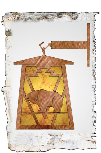 Lone Grizzly Bear One Light Wall Sconce in Antique Copper (57|51494) Lone Grizzly Bear One Light Wall Sconce in Antique Copper (57|51494)