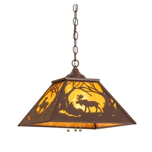 Moose At Dawn Two Light Pendant in Antique Copper (57|51491) Moose At Dawn Two Light Pendant in Antique Copper (57|51491)