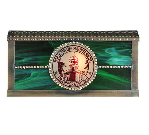 Personalized Shade in Antique Brass (57|51059)