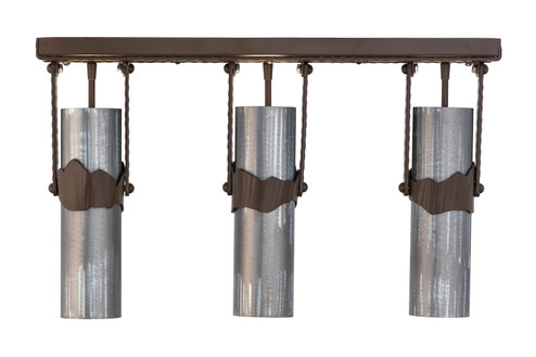 Iron Mountain Three Light Island Pendant in Sophia Sepia (57|50835)