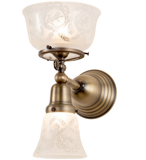 Revival Two Light Wall Sconce in Antique Brass (57|50755)