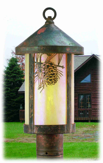 Fulton One Light Post Mount in Vintage Copper (57|50566)