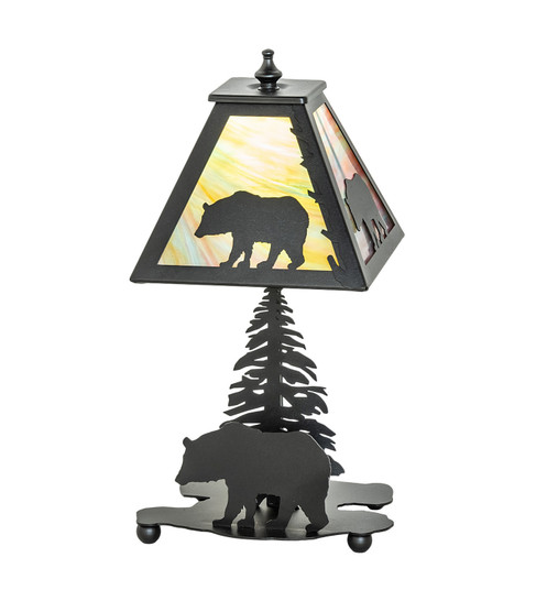 Lone Bear One Light Table Lamp in Black Metal (57|50398)