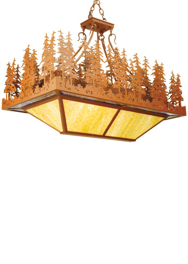 Pine Lake Four Light Inverted Pendant in Antique Copper (57|50216)