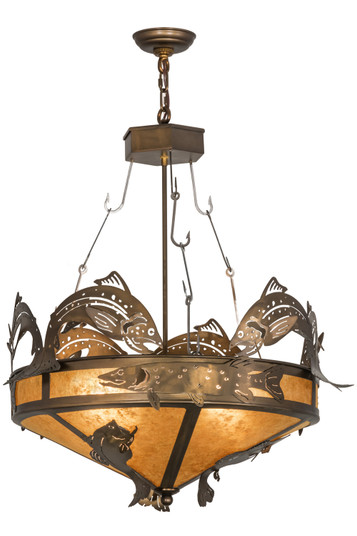 Catch of the Day Two Light Inverted Pendant in Antique Copper (57|50163)