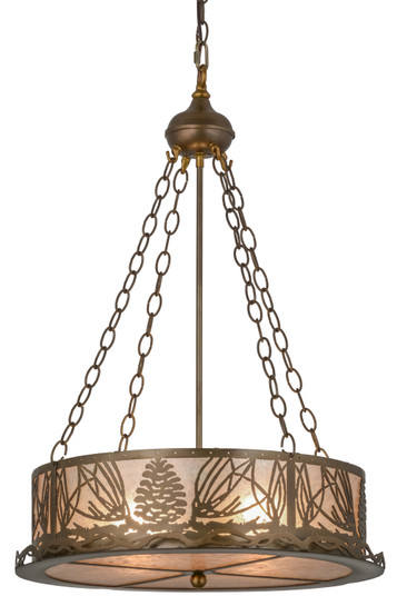 Mountain Pine Six Light Inverted Pendant in Antique Copper (57|50127)